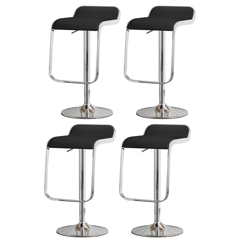 Sharpdo 4PCS Bar Chair,High Back Small Round Stool, Comfortable Adjustable High Bar Chair with 360°Swivel Perfect for Home Kitchen Counter Dining High Footrest Stool - Image 1