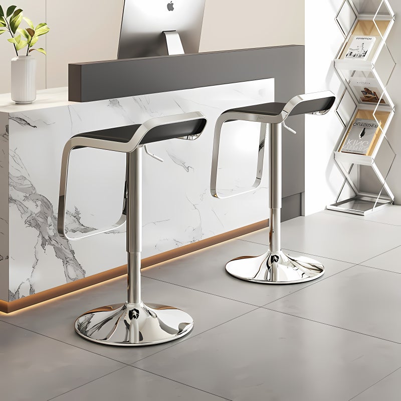 Sharpdo 4PCS Bar Chair,High Back Small Round Stool, Comfortable Adjustable High Bar Chair with 360°Swivel Perfect for Home Kitchen Counter Dining High Footrest Stool - Image 3