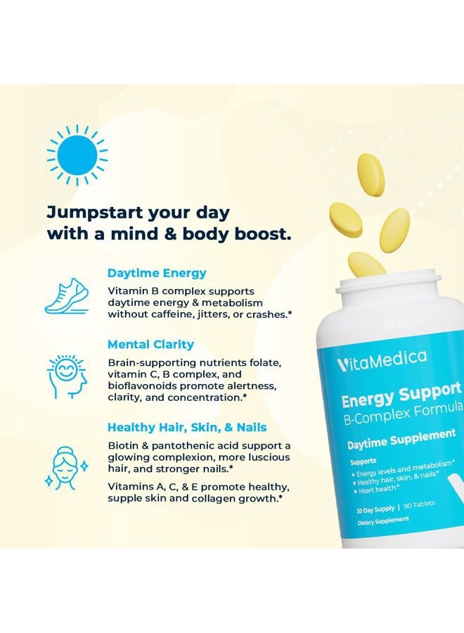 VitaMedica Multivitamin Day & Night Routine | Energy & Mental Clarity, Bones & Joints, Beauty, Restful Sleep | 30-Day Supply | Vitamins A, C, D, E, B-Complex | Magnesium, Biotin, Zinc, Botanicals, & Minerals - Image 3