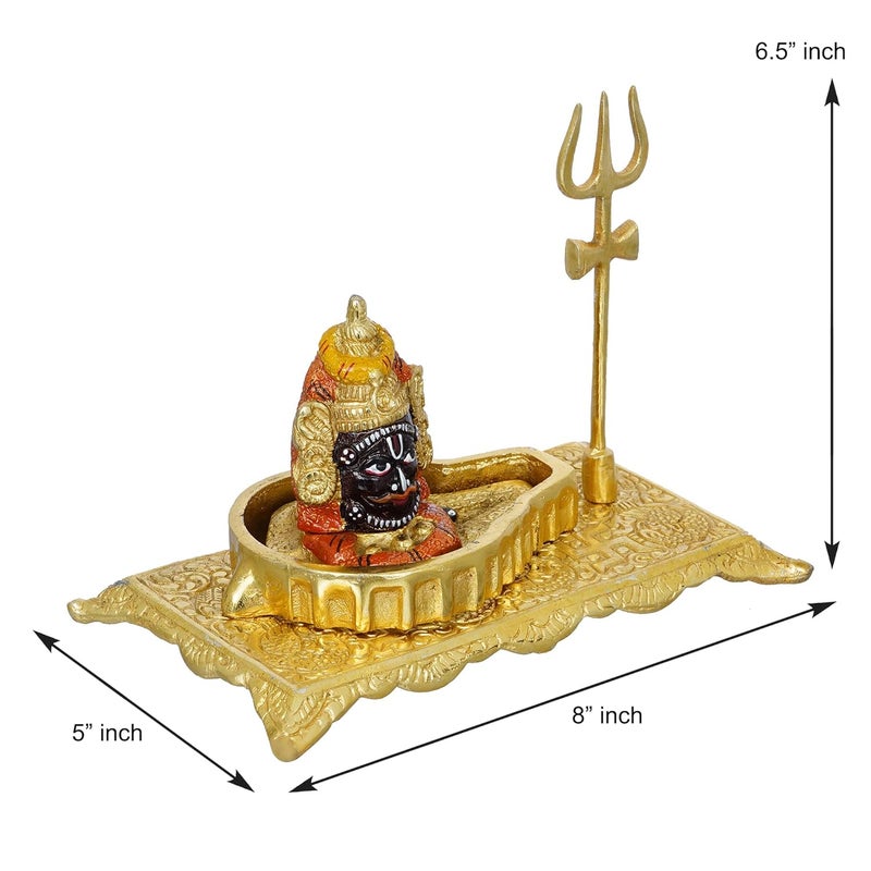 Webelkart Premium Shivling for Home Puja Metal ShivlingaPooja Beautiful Mahakal Murti Mahakaleshwar Shivling Idol Mahakal Shivling Idol Shivling Murti - Image 4