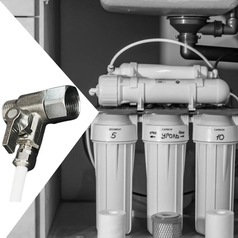 محول توصيل المياه المضاد للتسرب قطعة T اللون B 3 8 بوصة × 1 4 بوصة منفذ - Image 4