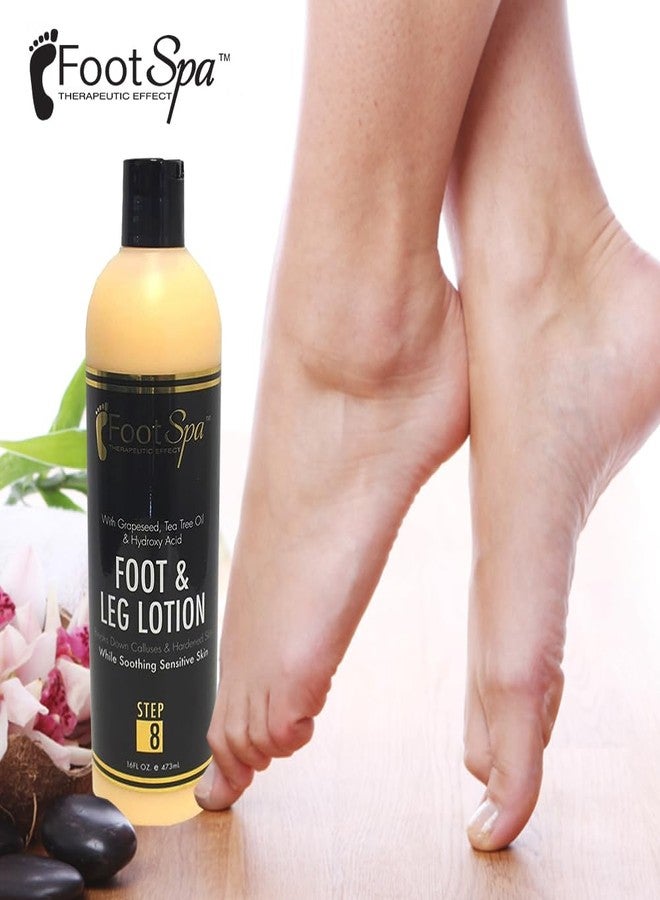 footspa Foot SPA - Healing Therapy Massage Lotion, 16 Oz - with Peppermint and Eucalyptus - Professional Pedicure, Body and Hot Oil Manicure, Infused with Natural Oils and Vitamins - Image 2