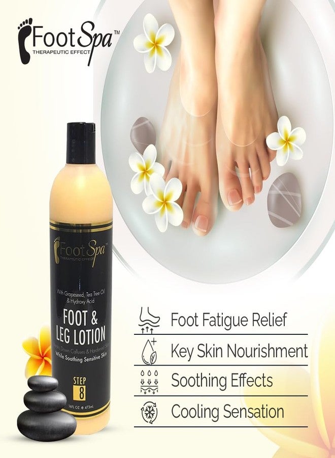 footspa Foot SPA - Healing Therapy Massage Lotion, 16 Oz - with Peppermint and Eucalyptus - Professional Pedicure, Body and Hot Oil Manicure, Infused with Natural Oils and Vitamins - Image 3