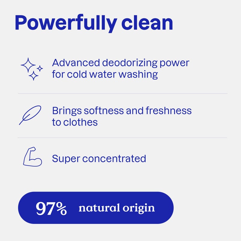 ATTITUDE 2-in-1 Laundry Detergent & Fabric Softener, Plant- & Mineral-Based, HE Compatible, Vegan, Mountain Essentials, 35 Loads, 35.5 Fl Oz - Image 3