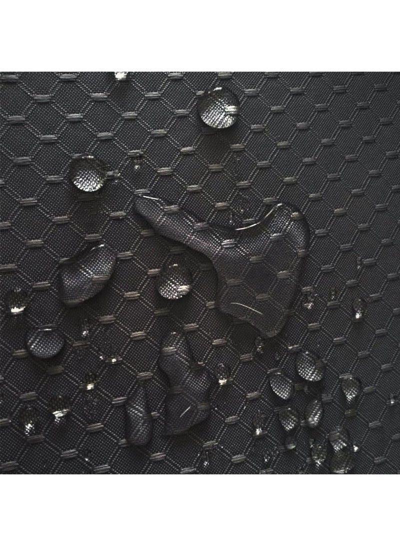 Rubik ستارة دش مميزة مقاومة للماء من قماش بوليستر سميك متينة مقاومة للعفن والبقع ستارة أنيقة (رمادي داكن، 180 × 180 سم) - Image 5