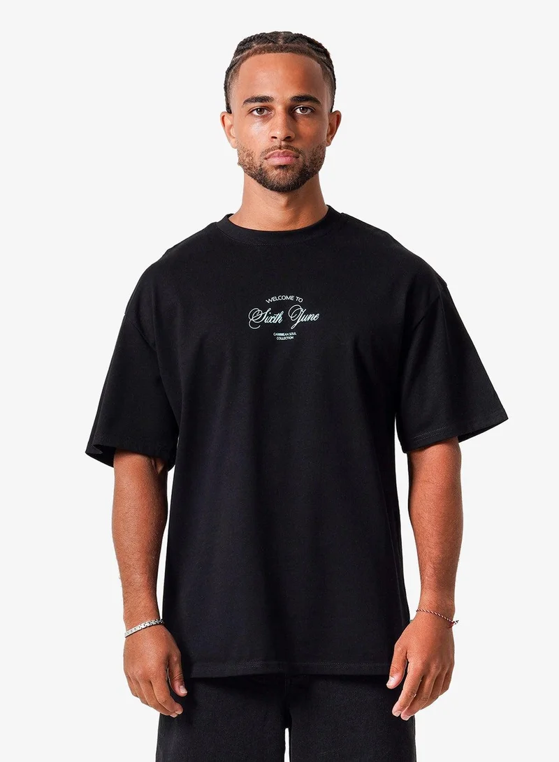Sixth June Caribbean Hut Relaxed Tshirt