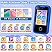 WEOLULI Kids Phone Birthday Gifts Toy for 3 4 5 6 7 8 9 10 Year Old Girls BoyToddler Kid Smart Phone with Dinosaur Silicone Cover Educational GamesMusic PlayerToys for Girls Boys Age 38Blue - Image 4