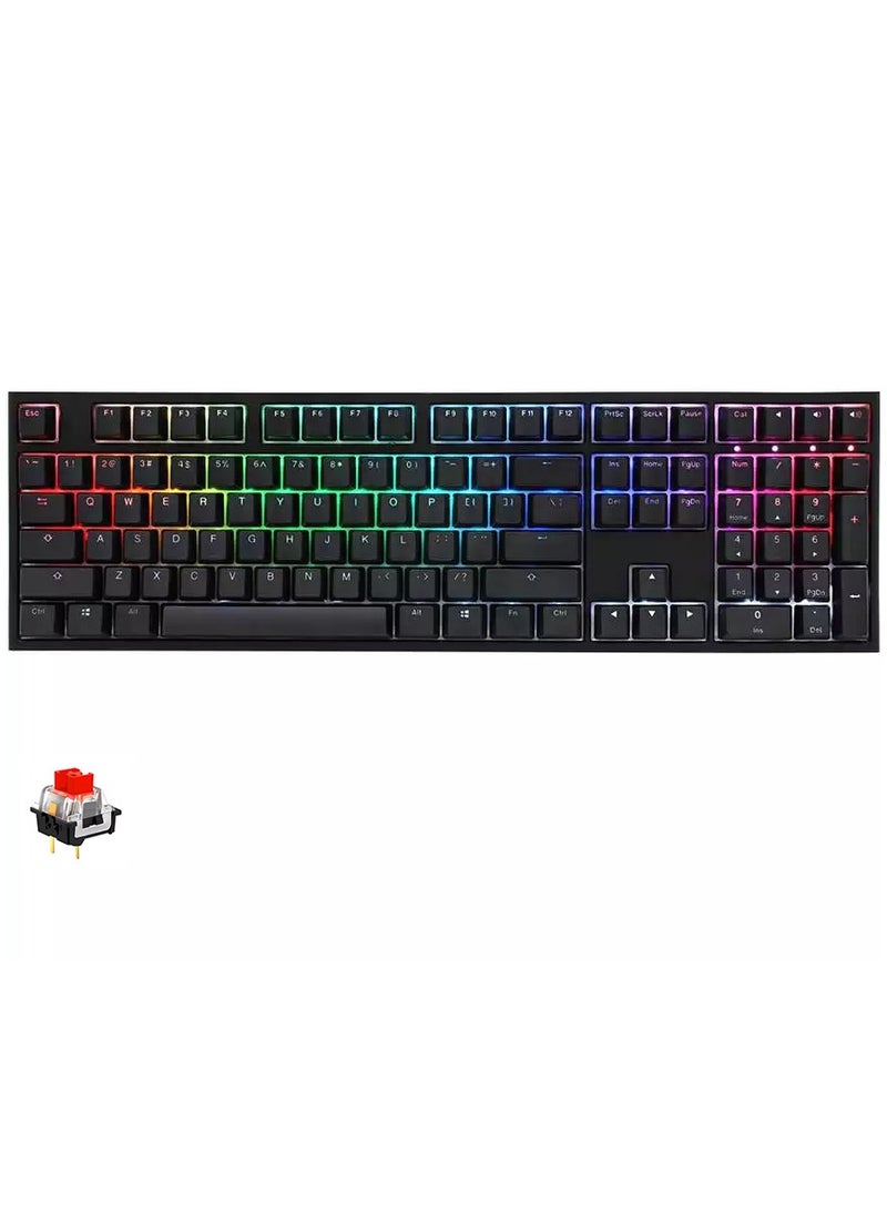 SKYLOONG - GK108 RGB Mechanical Gaming Keyboard – Red Switch Hot Swappable - Full RGB Software - Image 1