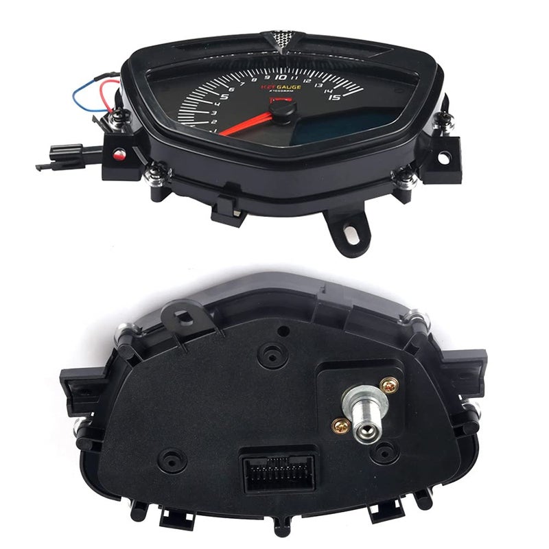 DEMULAX Motorcycle Tachometer and Speedometer Gauge - Image 2