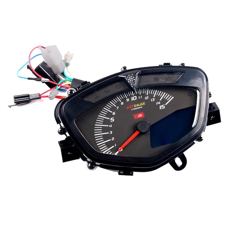 DEMULAX Motorcycle Tachometer and Speedometer Gauge - Image 1