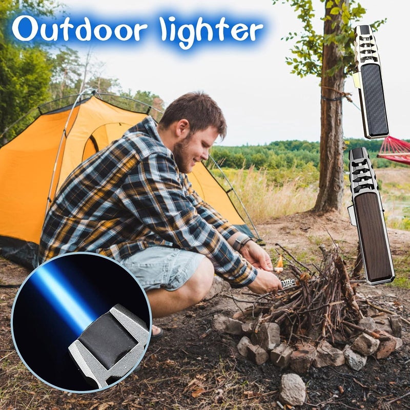cheekyglo Plasma Lighters, Turbine Torcher, Torch Lighter Jet Flame Solar Beam Torch, Windproof Refillable Butane Lighter for Candle Camping BBQ Kitchen- Butane Not Included (2A) - Image 3