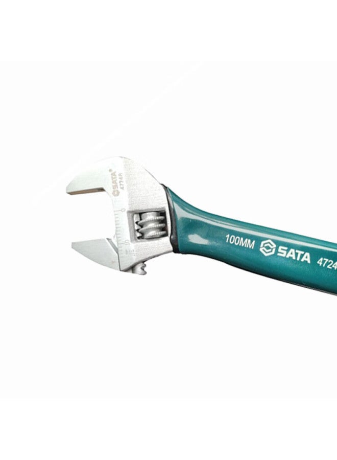 Sata 47248 Plastic-coated European Adjustable Wrench 4", Small Multi-functional Adjustable Spanner - Image 3