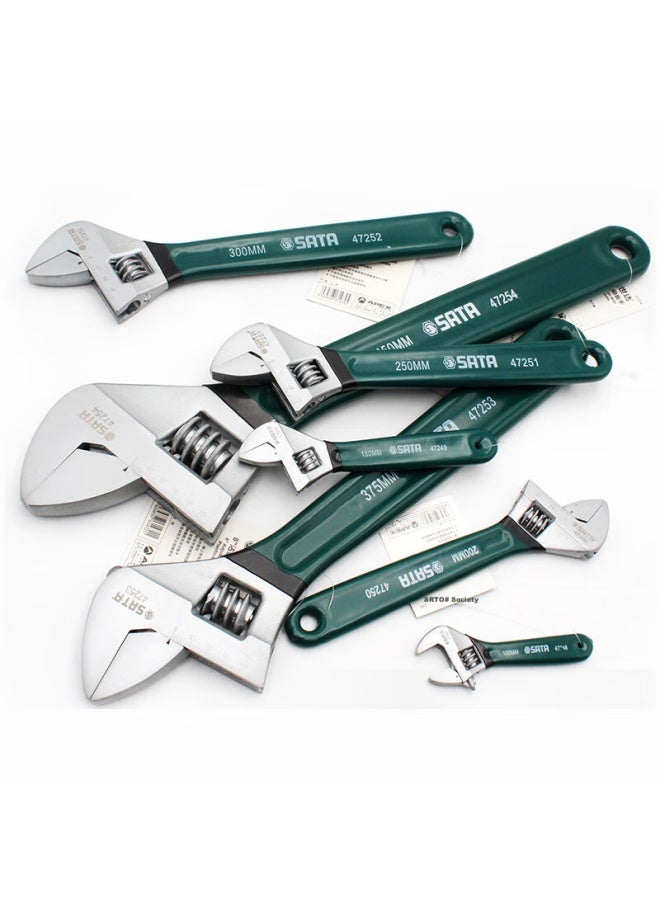 Sata 47248 Plastic-coated European Adjustable Wrench 4", Small Multi-functional Adjustable Spanner - Image 4