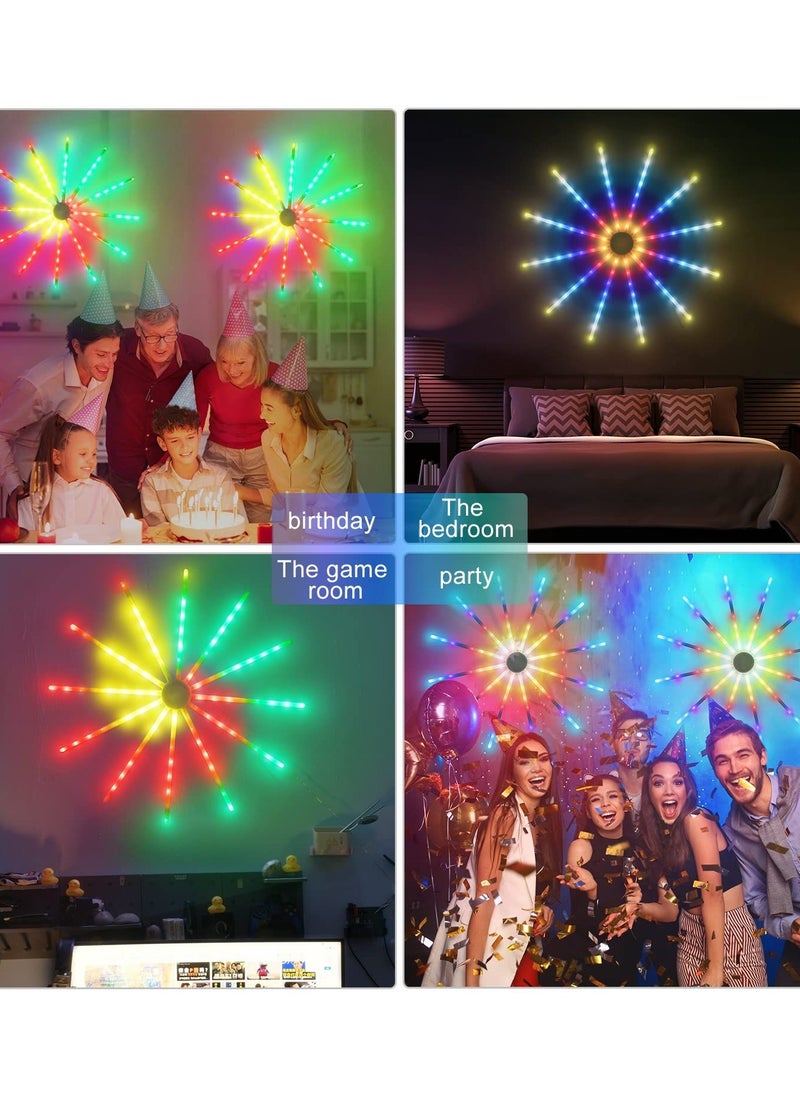 Roman Gifts - Firework Magic Color Smart Strip USB Powered Led Lights For Bedroom With Launch Burst Effect Remote App Control - Image 1