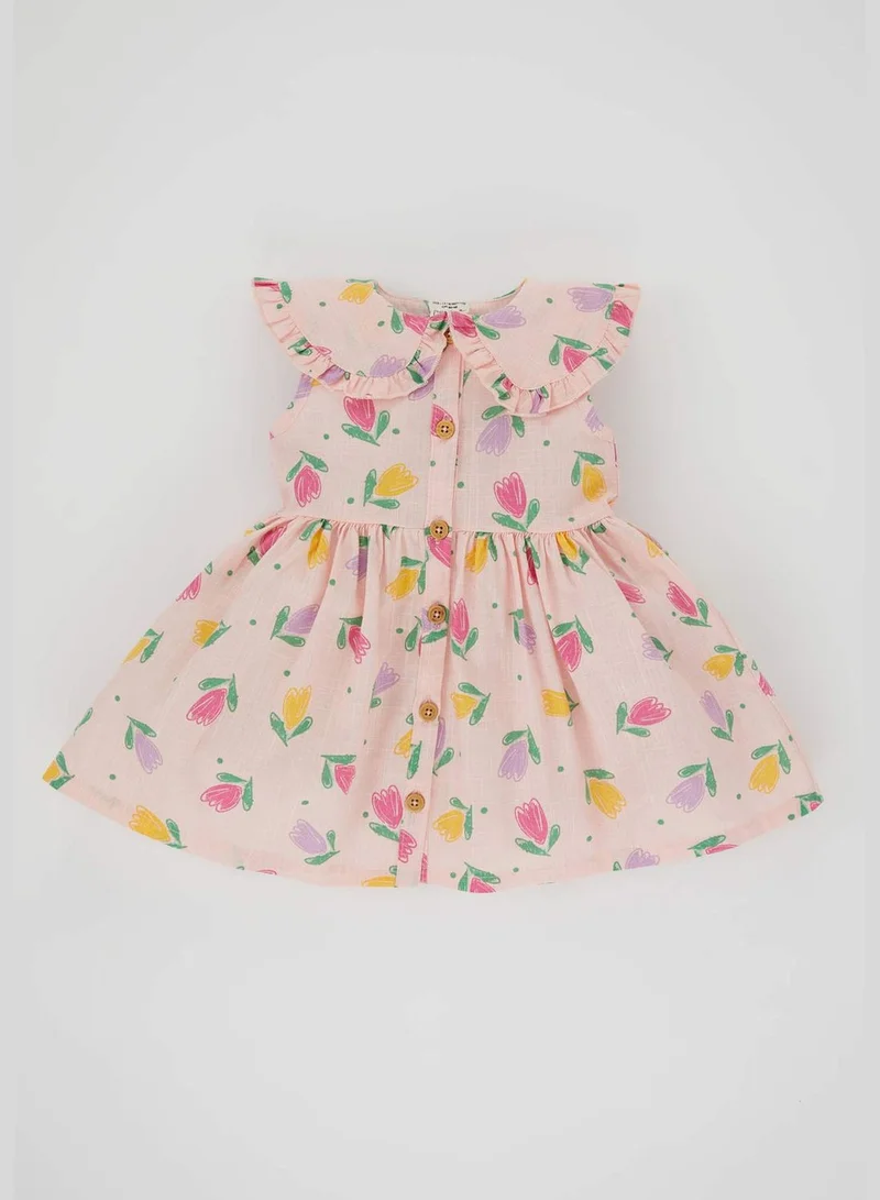 DeFacto BabyGirl Big Neck Sleeveless Woven Dress