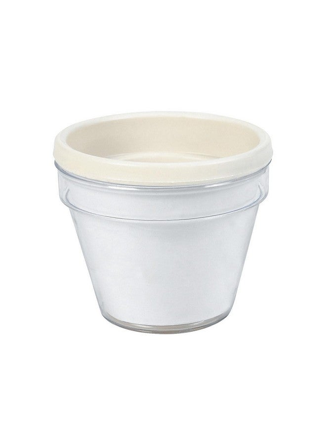 Fun Express 3 3/4" White DIY Plastic Flower Pots with Paper Insert - 12 Pots - Great for Mother's Day, Easter, Spring, School and at Home Crafting - Image 1