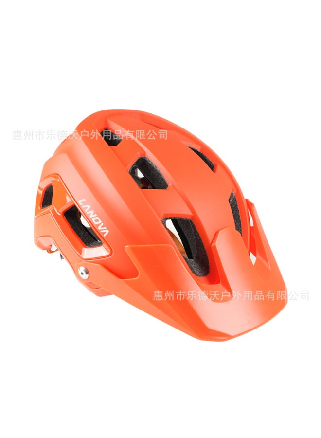 Orange Cycling Helmet, Bicycle Helmet, Men's Mountain Bike, Road Bike, Balance Bike, Bicycle Safety Helmet, Cycling Equipment