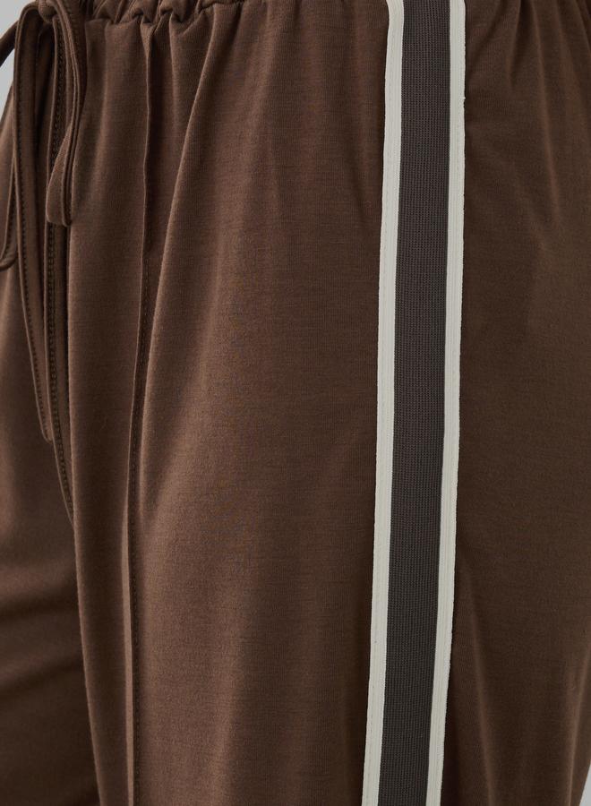 Take Two Take Two Side Striped Drawstring Waist Wide Leg Joggers  - Image 4