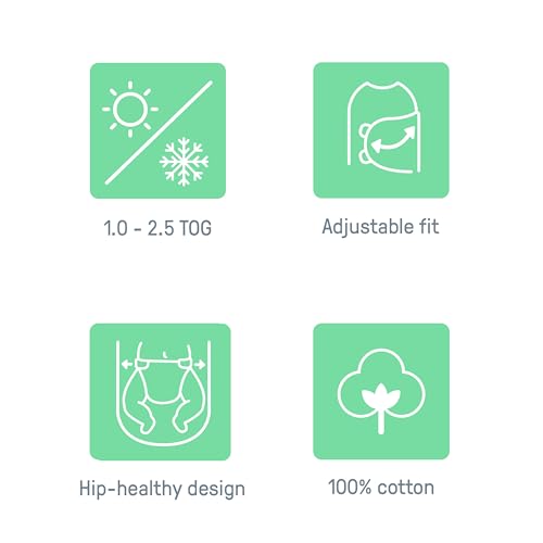SwaddleMe by Ingenuity All Season Baby Swaddle, 2 Quick Flip Layers to Change from 1.0 to 2.5 TOG, Size 0-3 Months, 7-14 Pounds - Dream Waves - Image 3