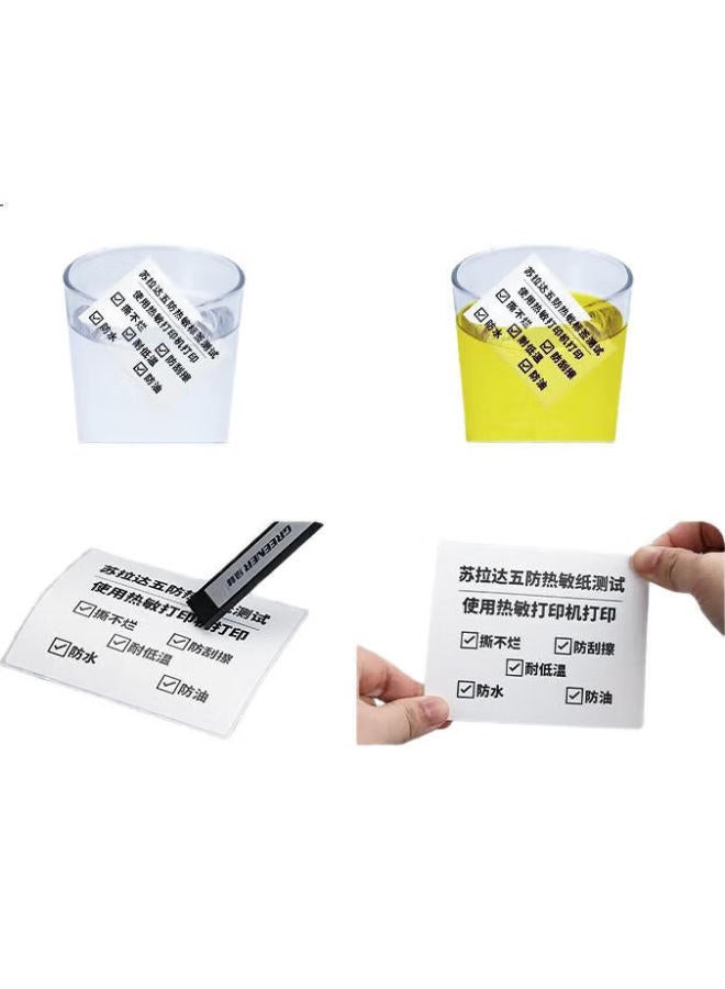 Surada Sulada Five-Proof Thermal Label Paper 40X30Mmx1000 Sheets, Five-Proof Thermal Paper, Five-Proof Thermal Label Paper, Five-Proof Label Printing Paper, Express Delivery Food Label Sticker Bq-0195 - Image 3