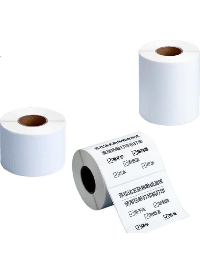 Surada Sulada Five-Proof Thermal Label Paper 40X30Mmx1000 Sheets, Five-Proof Thermal Paper, Five-Proof Thermal Label Paper, Five-Proof Label Printing Paper, Express Delivery Food Label Sticker Bq-0195 - Image 1
