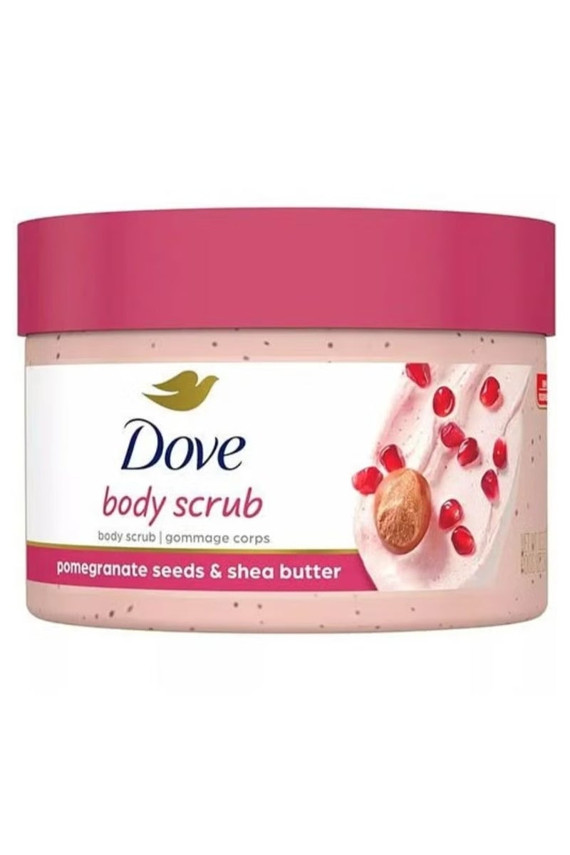 Dove Body Scrub with Pomegranate Seeds and Shea Butter - 298 gm - Image 1