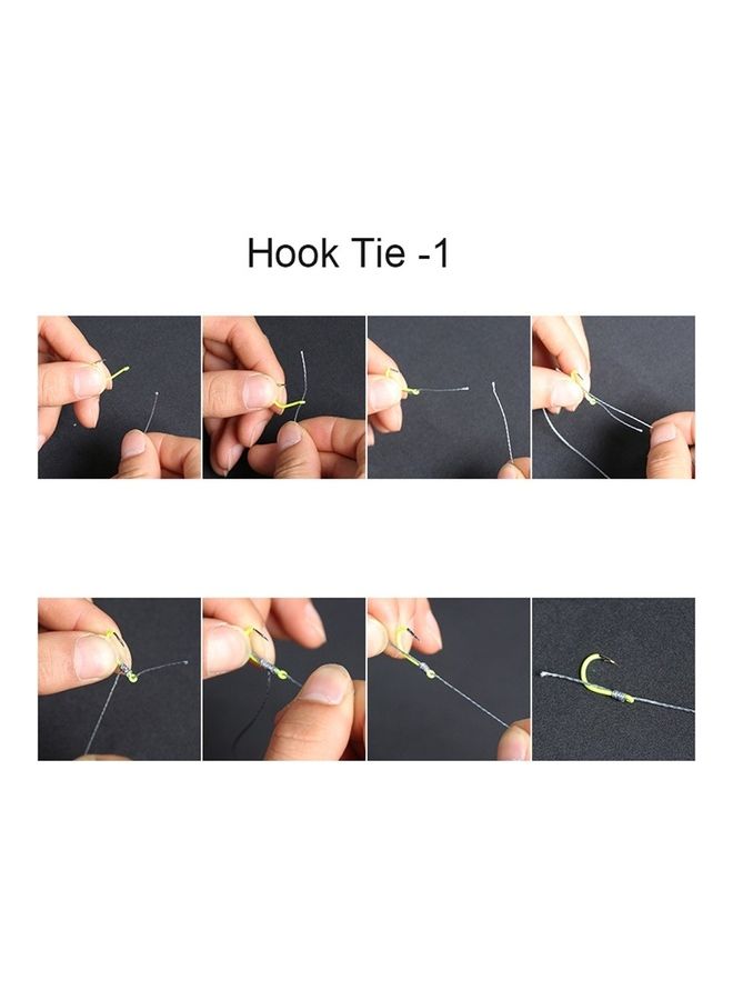 NIBEMINENT 50-Piece Carbon Steel Glow In Night Fishing Hooks - Image 3