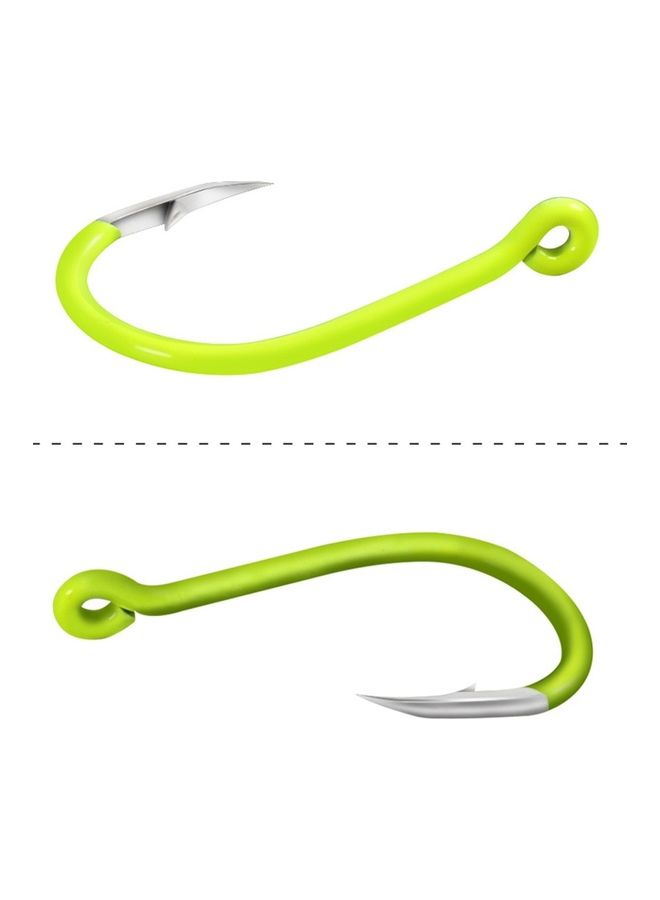 NIBEMINENT 50-Piece Carbon Steel Glow In Night Fishing Hooks - Image 5
