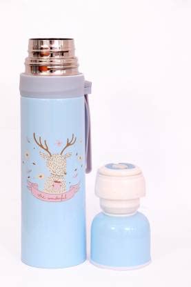 Generic 500ML Stainless Steel Water Bottle for Kids Hot and Cold Beverages for Upto 6 Hours BPA Free and Leakproof Thermosteel Double Walled Insulated Vacuum Thermos Flask  - Image 2