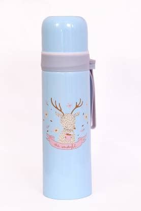 Generic 500ML Stainless Steel Water Bottle for Kids Hot and Cold Beverages for Upto 6 Hours BPA Free and Leakproof Thermosteel Double Walled Insulated Vacuum Thermos Flask  - Image 1