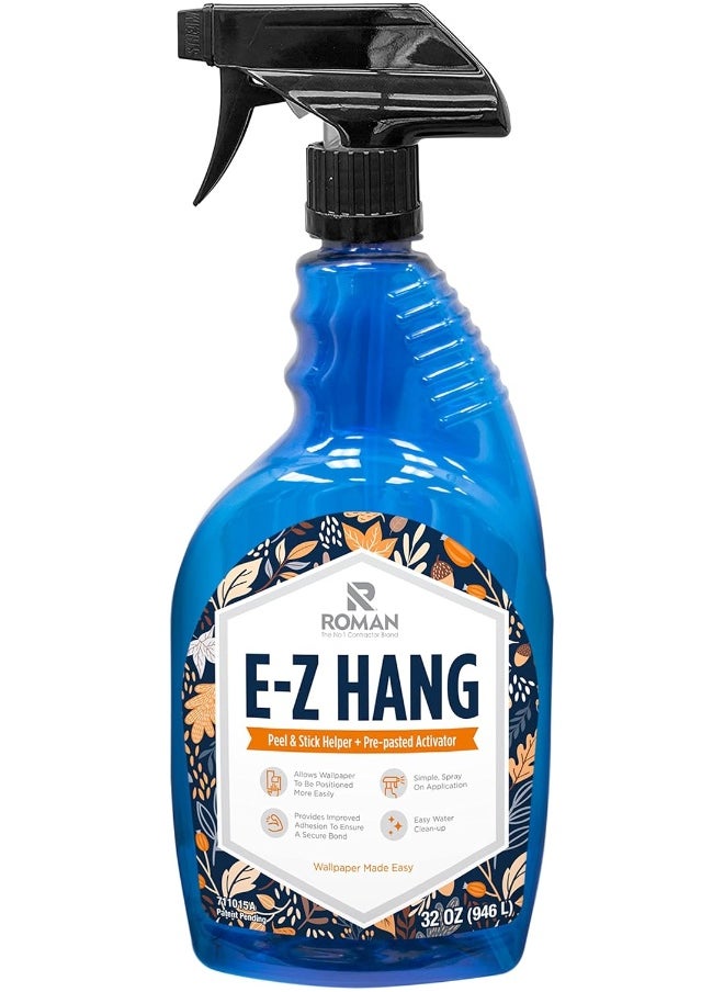 Roman Roman Products 011015 E-Z Hang Peel & Stick Wallpaper Helper + Pre-Pasted Activator  - Image 1