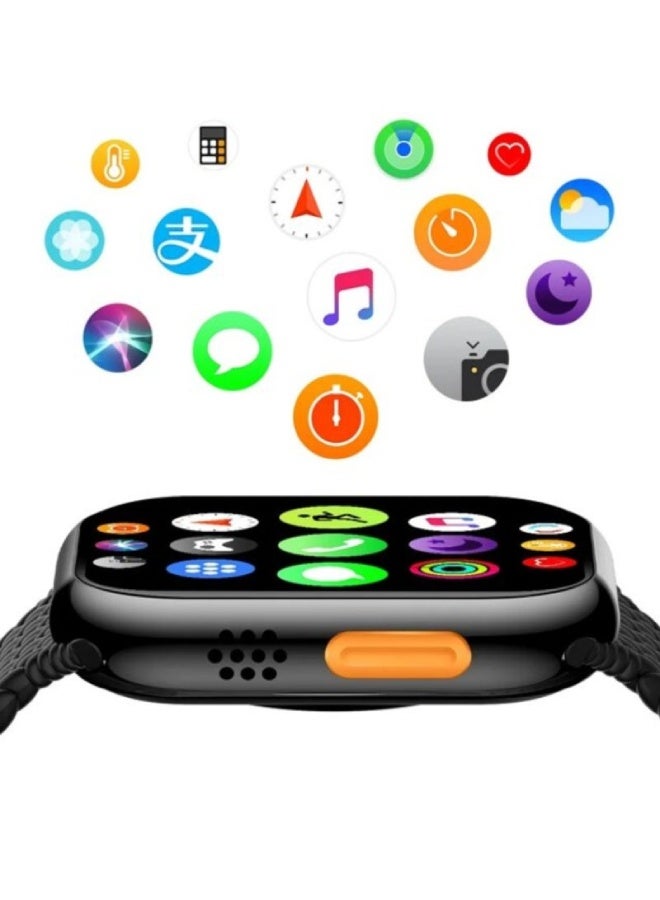 AROAQ Z86 PRO Max Smart Watch Series 9 – 2.1" Big Screen, Bluetooth Calls, Compass, Fitness Tracker, Waterproof, Android & iOS Compatible - Red - Image 3