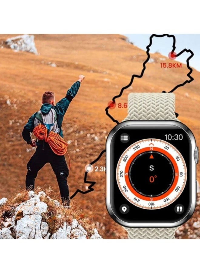 AROAQ Z86 PRO Max Smart Watch Series 9 – 2.1" Big Screen, Bluetooth Calls, Compass, Fitness Tracker, Waterproof, Android & iOS Compatible - Red - Image 5