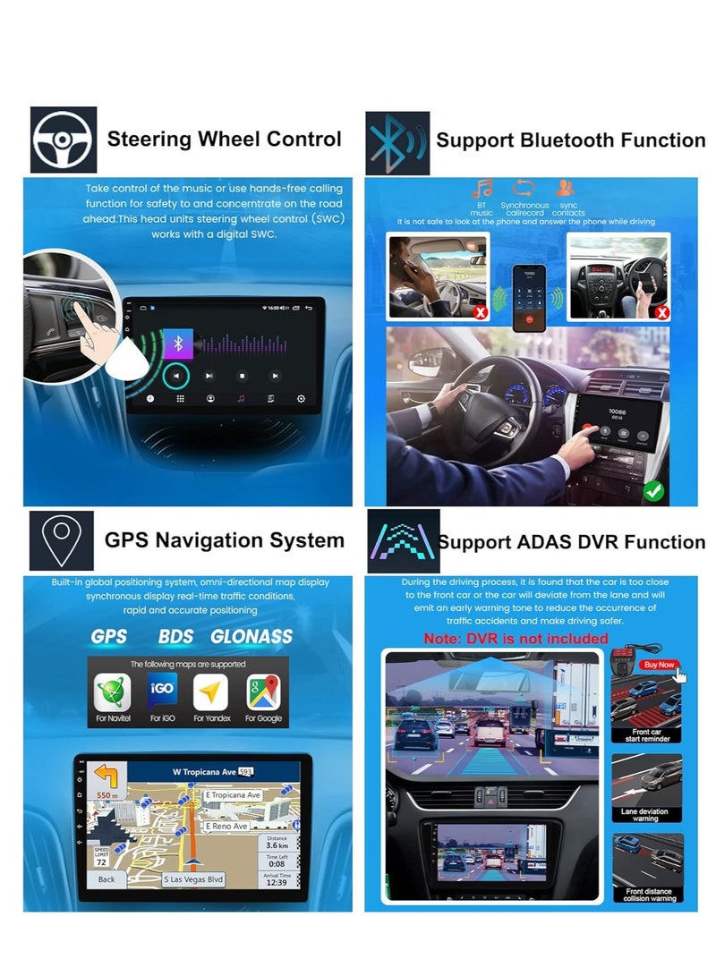 4-64 Toyota Camry 2007-2011 Car Stereo Radio Android 11 9" Touch Screen with Carplay Android Auto Bluetooth Navigation Media Player GPS WiFi 4G FM SWC+Backup Camera - Image 4