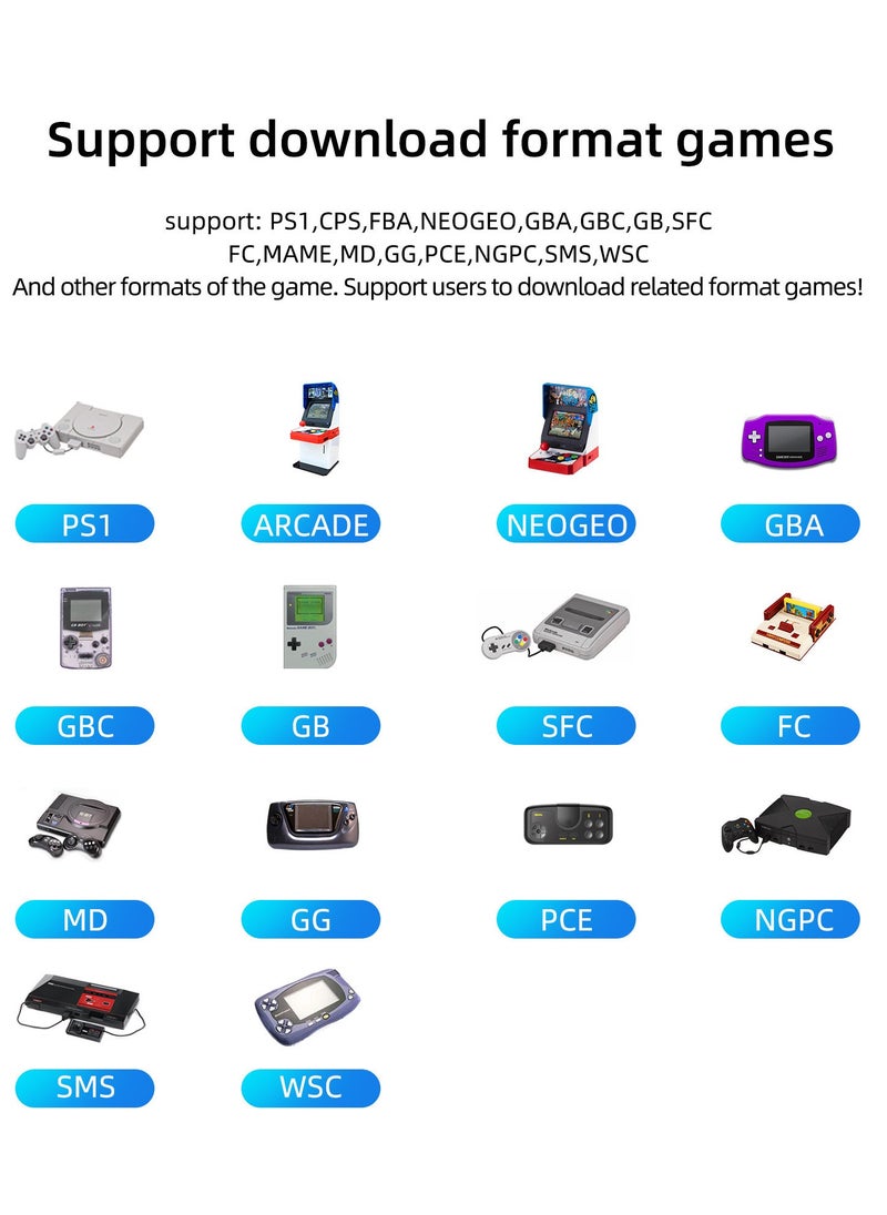 Miyoo - Miyoo Mini Plus+ Portable GBA Game PS1 Handheld Game Console (Black 32G) - Image 1