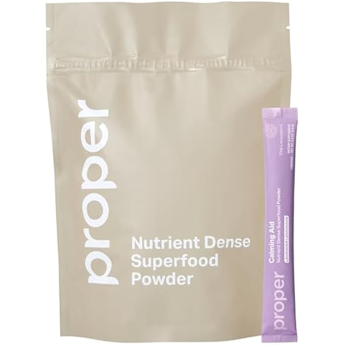 Proper, The Lavenders Calming Aid. Sleep and Relaxation Drink Mix. GABA L-Theanine Supplement with Magnesium, Lavender, Lemon Balm, and Ashwagandha. Natural Calm Stress Support Supplements - Image 1
