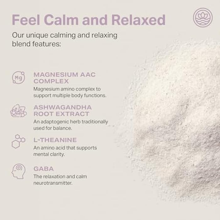 Proper, The Lavenders Calming Aid. Sleep and Relaxation Drink Mix. GABA L-Theanine Supplement with Magnesium, Lavender, Lemon Balm, and Ashwagandha. Natural Calm Stress Support Supplements - Image 4