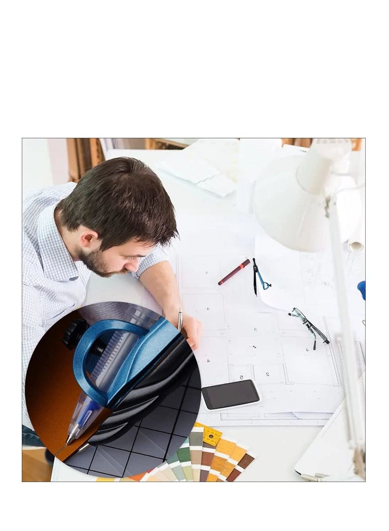 KASTWAVE 2pcs Protractor and Compass for Geometry Professional Compass Accurate Woodworking Compass with Penholder Adjustable Drawing - Image 2