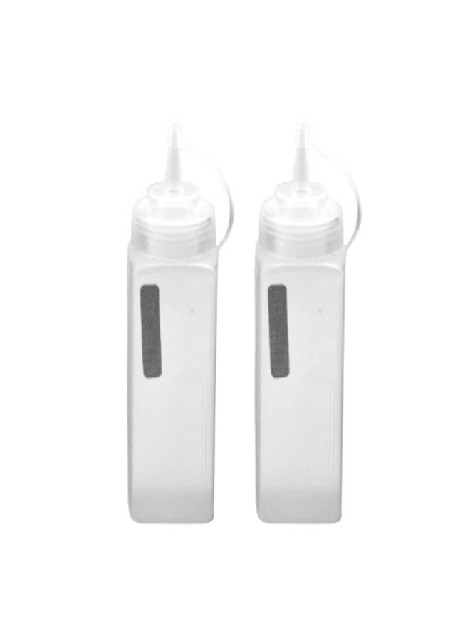Puthak 500Ml Square Shape Jar 2Pcs Combo Squeeze Bottle Ketchup Mustard Bbq Containers Kitchen Condiment Dispenser (Random Color Will Be Sent) - Plastic - Image 1