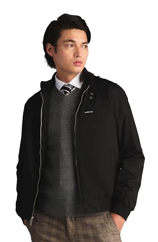 Members Only Men's Classic Iconic Racer, Slim Fit Jacket (Black, Large) - Image 3