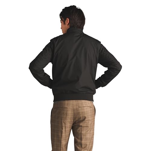 Members Only Men's Classic Iconic Racer, Slim Fit Jacket (Black, Large) - Image 2