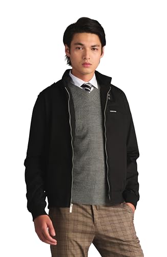 Members Only Men's Classic Iconic Racer, Slim Fit Jacket (Black, Large) - Image 4