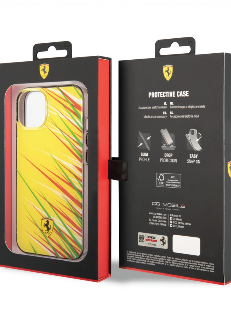 Ferrari PC/TPU Case With Double Layer Grass Print For iPhone 14 - Yellow [ FEHCP14SYPEY ] - pzsku/ZDAAE451664072443C164Z/45/_/1705828860/08f5d2f2-2360-45fa-83e3-00e211f16697