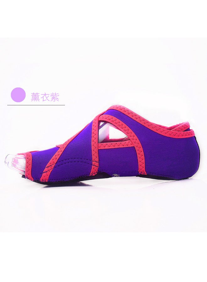 Manufacturer Customized Strappy Aerial Yoga Socks Non-slip Five-finger Adult Fingerless Adult Yoga Shoes Dance Shoes