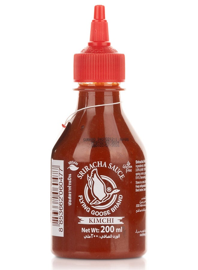 Flying Goose صلصة الفلفل الحار كيمتشي سريراتشا من فلاينج جوس 200ml - Image 2