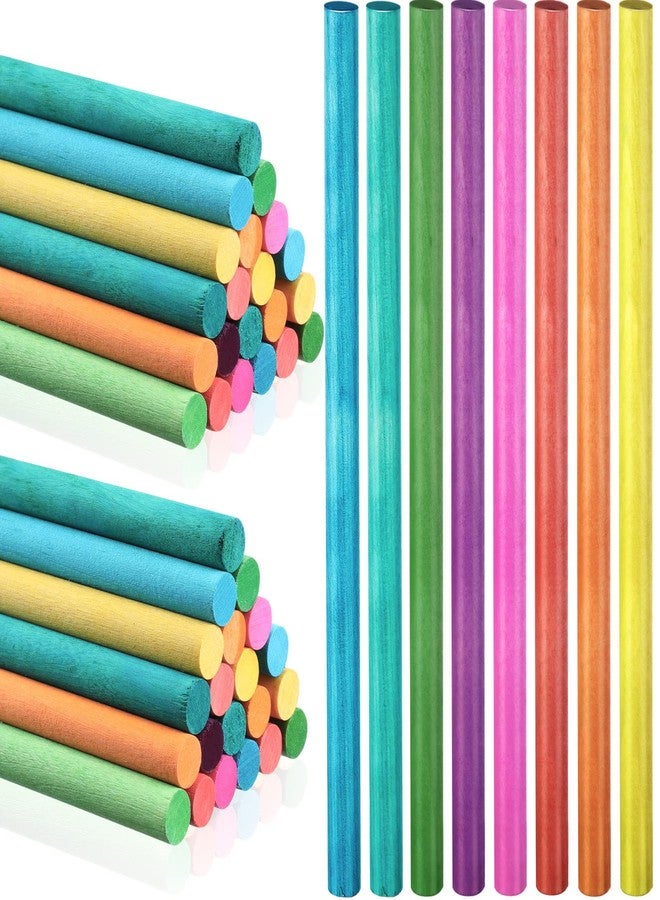 Yookeer يوكير 24 قطعة عصي إيقاع للأطفال بالجملة 12 بوصة عصي لومي خشبية ألعاب موسيقية 8 ألوان آلات موسيقية للأطفال البنات الأولاد toddlers فصل دراسي روضة أطفال إيقاع - Image 1