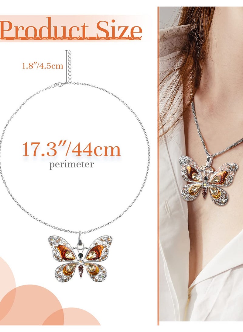 Excefore 6 Pieces Bohemian Jewelry Bohemian Necklace for Women Pendant Colorful Enamel Necklace Vintage Multilayer Necklace Enamel Ethnic - Image 2