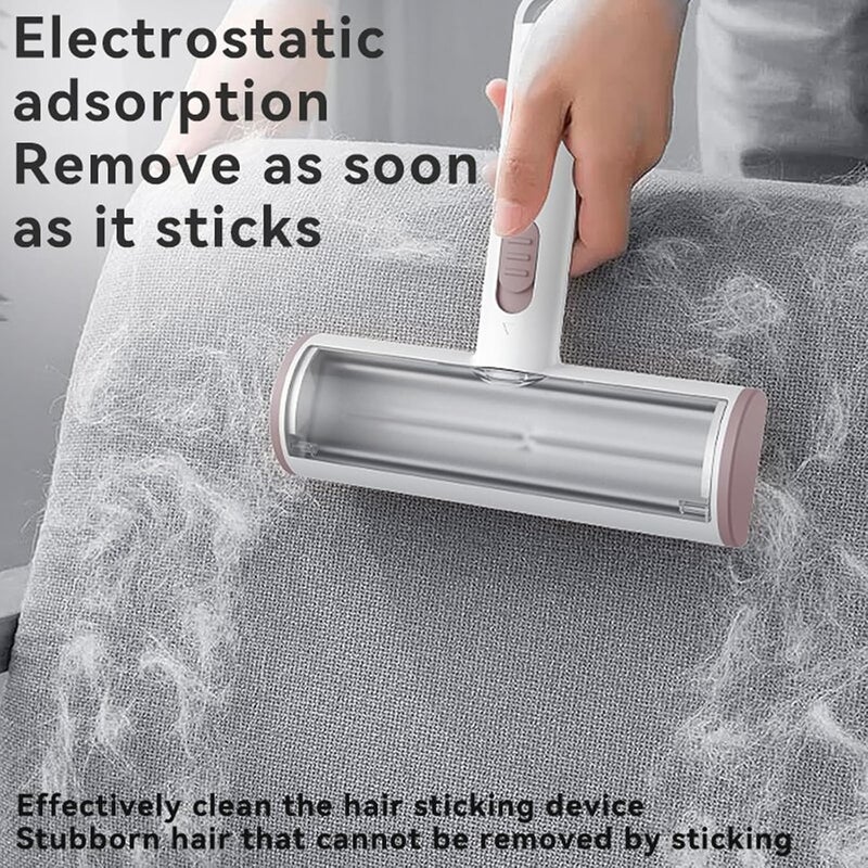 Aputue Pet Hair Remover Lint Roller, Reusable Washable Cat Hair Remover for Furniture Car Interiors Bedding Carpets, Effective Multi-Surface Fur Removal Tool with Easy Cleaning for Pet Owners - Image 4