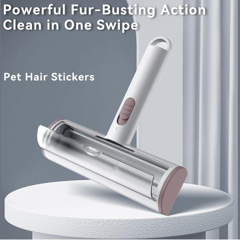 Aputue Pet Hair Remover Lint Roller, Reusable Washable Cat Hair Remover for Furniture Car Interiors Bedding Carpets, Effective Multi-Surface Fur Removal Tool with Easy Cleaning for Pet Owners - Image 2