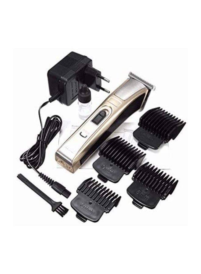 Kemei Km-5017 Rechargeable Hair Trimmer Gold - Image 2